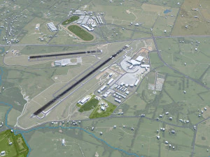 Blue Grass Airport Lexington 10km 3D Model