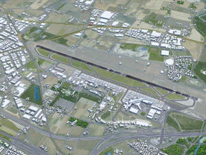 Bologna Guglielmo Marconi Airport 10km 3D Model