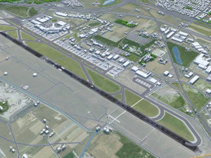 Bologna Guglielmo Marconi Airport 10km 3D Model