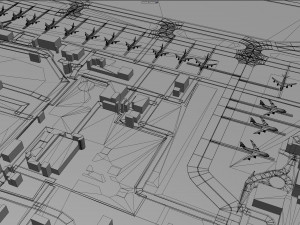 Bologna Guglielmo Marconi Airport 10km 3D Модель