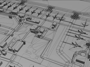 Bologna Guglielmo Marconi Airport 10km 3D Model