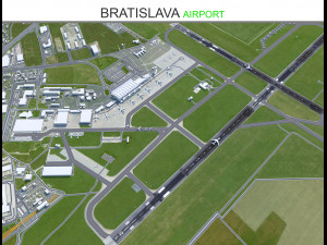 Bratislava Airport 15km 3D Model