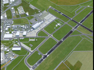 Bratislava Airport 15km 3D Model