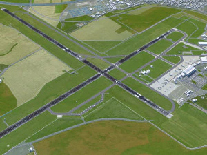 Bratislava Airport 15km 3D Model