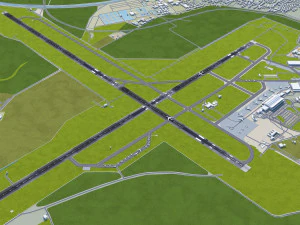 Bratislava Airport 15km 3D Model