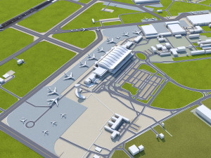 Bratislava Airport 15km 3D 모델