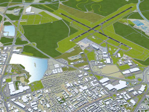 Bratislava Airport 15km 3D Model