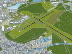 Bratislava Airport 15km 3D Model