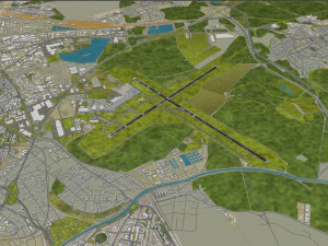 Bratislava Airport 15km 3D Model