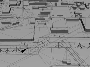 Bratislava Airport 15km 3D Model