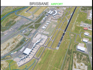 Brisbane Airport 10km 3Dモデル