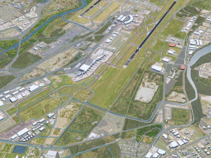 Aeroporto de Brisbane 10 km Modelo 3D