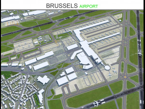 Brussels Airport 12km 3D Model