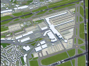 Brussels Airport 12km 3D Model