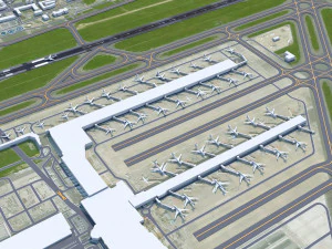 Brussels Airport 12km 3D Model