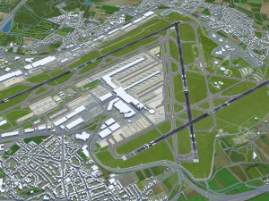 Brussels Airport 12km 3D Model