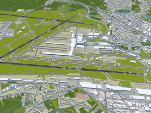 Brussels Airport 12km 3D Model