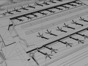 Brussels Airport 12km 3D Model
