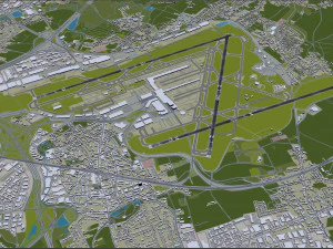 Brussels Airport 12km 3D Model