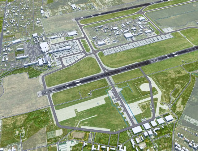 Bucharest Henri Coanda Airport 15km 3D Модель In Здания 3DExport