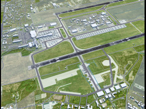 Bucharest Henri Coanda Airport 15km Modèle 3D