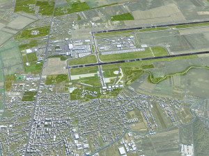 Bucharest Henri Coanda Airport 15km Modèle 3D