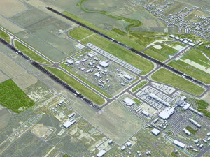 Bucharest Henri Coanda Airport 15km 3D Model