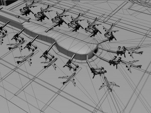 Bucharest Henri Coanda Airport 15km Modèle 3D