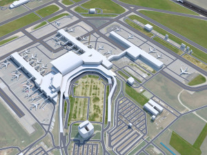 Budapest Airport 12km 3D Model
