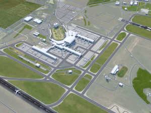 Budapest Airport 12km 3D Model