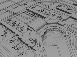 Budapest Airport 12km 3D Model