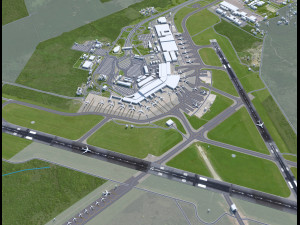 Buenos Aires Ezeiza Airport 10km Model 3D