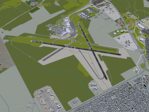 Buenos Aires Ezeiza Airport 10km Model 3D