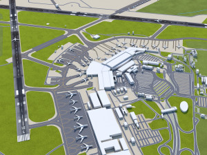 Buenos Aires Ezeiza Airport 10km Model 3D