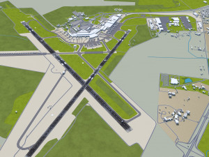 Buenos Aires Ezeiza Airport 10km Model 3D