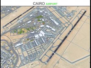 Cairo Airport 15km 3D Model