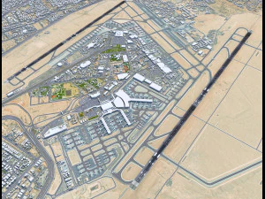 Cairo Airport 15km 3D Model