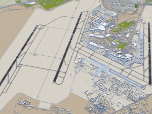 Cairo Airport 15km 3D 模型
