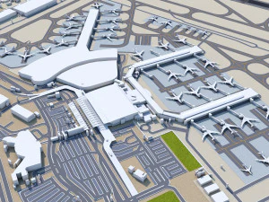 Cairo Airport 15km 3D Model