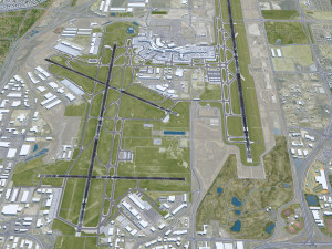 Calgary International Airport 12km Model 3D