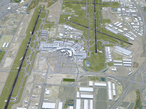 Calgary International Airport 12km Model 3D