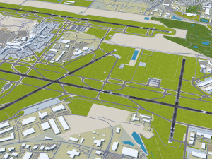 Calgary International Airport 12km Model 3D