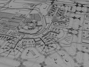 Calgary International Airport 12km Model 3D