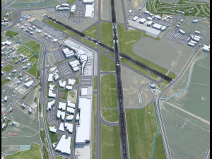 Canberra Airport 10km 3D Model