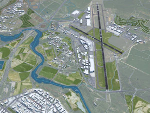 Canberra Airport 10km 3D Model
