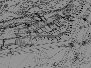 Canberra Airport 10km 3D Model