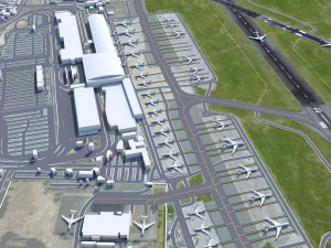 Cape Town Airport 15km Model 3D