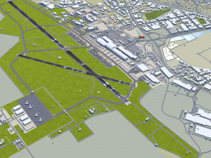 Cape Town Airport 15km Model 3D