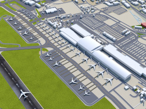 Cape Town Airport 15km Model 3D