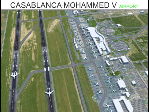 Casablanca Mohammed V Airport 12km 3D Model